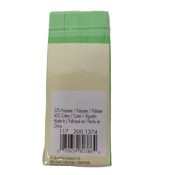 Wrights Bias Tape Single Double Fold Medium Rick Rack Bundle Of 4 - Picture 6 of 8